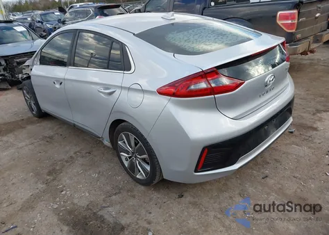 2018 Hyundai Ioniq Hybrid Limited из США, поврежденный, VIN KMHC85LC0JU102199